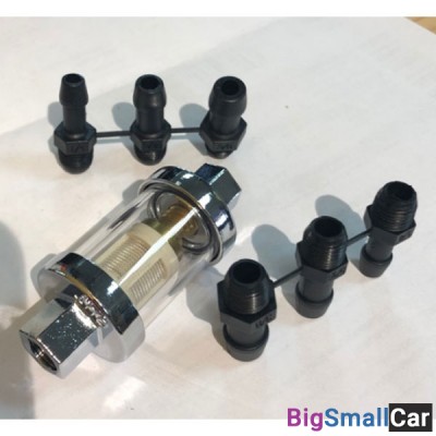 Топливный фильтр PW хром 1/4 Диаметр  62-120