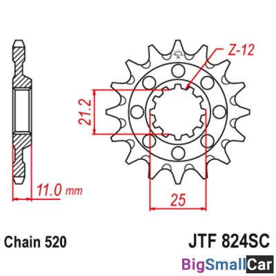 Звезда ведущая JT JTF824.14SC - купить Аксае