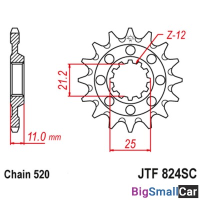 Звезда ведущая JT JTF824.13SC - купить Аксае