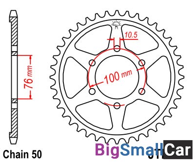 Звезда ведомая JT JTR816.44 - купить Аксае