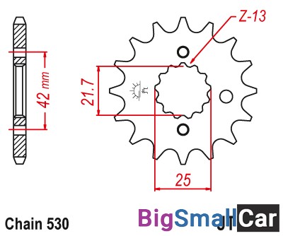 Звезда ведущая JT JTF513.15RB - купить Аксае