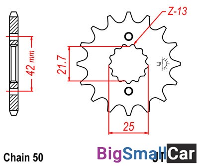Звезда ведущая JT JTF513.17RB - купить Аксае