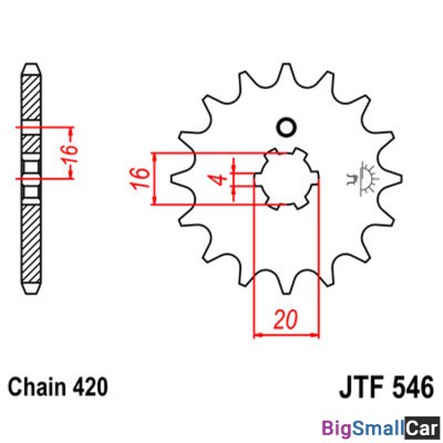 Звезда ведущая JT JTF546.14 - купить Аксае
