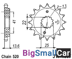 Звезда ведущая JT JTF1307.15RB - купить Аксае
