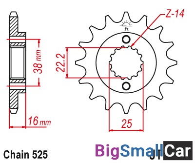 Звезда ведущая JT JTF740.15 - купить Аксае