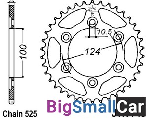 Звезда ведомая JT JTR745.38 - купить Аксае