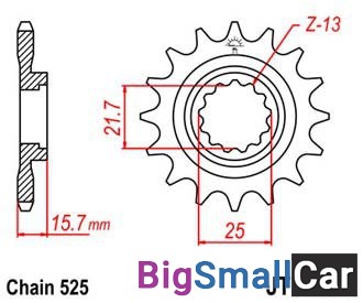 Звезда ведущая JT JTF1535.15RB - купить Аксае