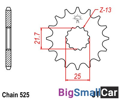 Звезда ведущая JT JTF520.15RB - купить Аксае
