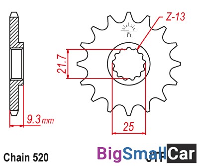 Звезда ведущая JT JTF1539.14RB - купить Аксае
