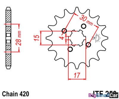 Звезда ведущая JT JTF253.14 - купить Аксае