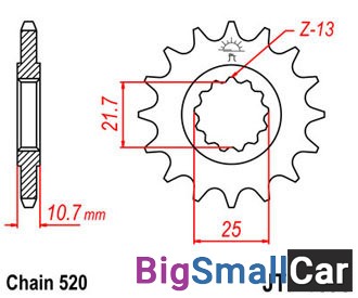 Звезда ведущая JT JTF1595.16RB - купить Аксае