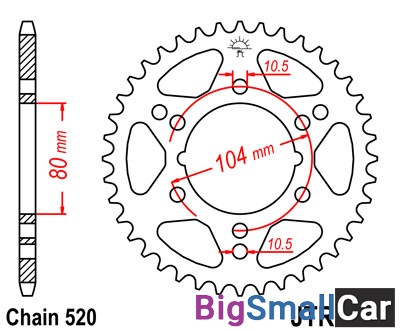 Звезда ведомая JT JTR1478.40 - купить Аксае