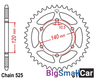 Звезда ведомая JT JTR498.40 - купить Аксае