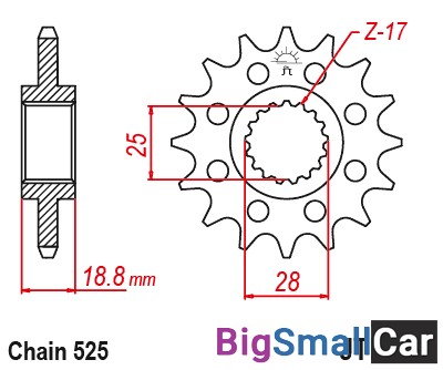 Звезда ведущая JT JTF405.20 - купить Аксае