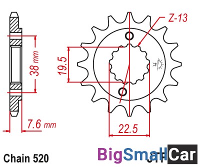 Звезда ведущая JT JTF1401.14 - купить Аксае