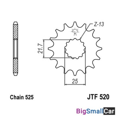 Звезда ведущая JT JTF520.14RB - купить Аксае