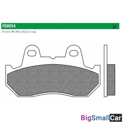 Тормозные колодки New Fren FD0054TS - купить Аксае