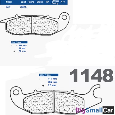 Тормозные колодки CL 1148XBK5 - купить Аксае
