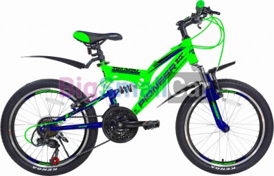 Дорожные велосипеды PIONEER TRIUMPH 20/13 green-blue-black Дорожные велосипеды PIONEER TRIUMPH 20/13 green-blue-black