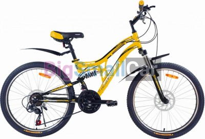 Дорожные велосипеды PIONEER FORSAGE 24/14 yellow-black-white Дорожные велосипеды PIONEER FORSAGE 24/14 yellow-black-white