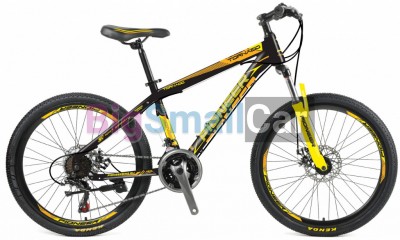 Горные велосипеды PIONEER TORNADO 24/14 black-yellow-orange - купить Аксае