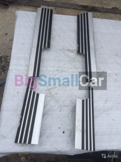 Накладки порогов алюминевые Range rover, ленд рове - купить Аксае